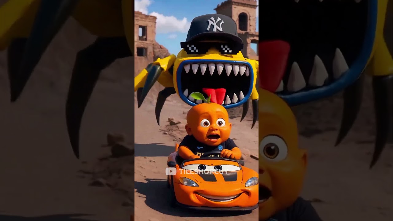 Mcqueen Spider Car Eater vs Anomali Brainrot 7 