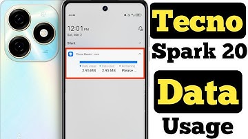 How to show data usage on Tecno Spark 20 || Tecno Spark 20 me data usage kaise show kare ||