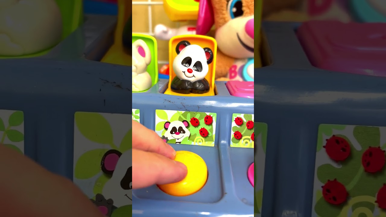 Giraffe Goes Last Push Panda Lion Monkey First!