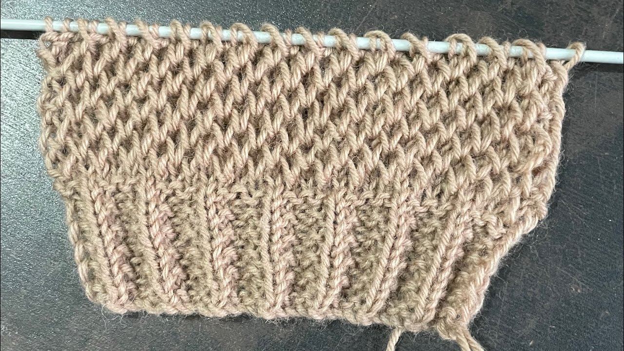 Easy knitting design/Honeycomb knitting design 