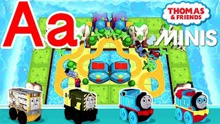 Aa — Learn ABCs with Thomas and Friends Minis ★ Build Your Own letter "A" Train Track!