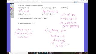 Pre Calculus Honors 4 4 Solving Exponential and Logarithmic Equations