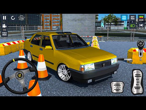 Sarı Modifiyeli Tofaş Şahin Araba Park Etme Oyunu - Real Car Parking 3D #21 - Android Gameplay