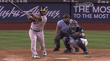 OAK@SEA: Callaspo doubles to left field