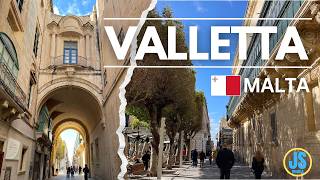 VALLETTA WALKING TOUR 🇲🇹 | EXPLORING MALTA'S HISTORIC CAPITAL | CITY CENTER WALK 4K Part 2