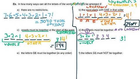 Counting Methods Lesson 3.4