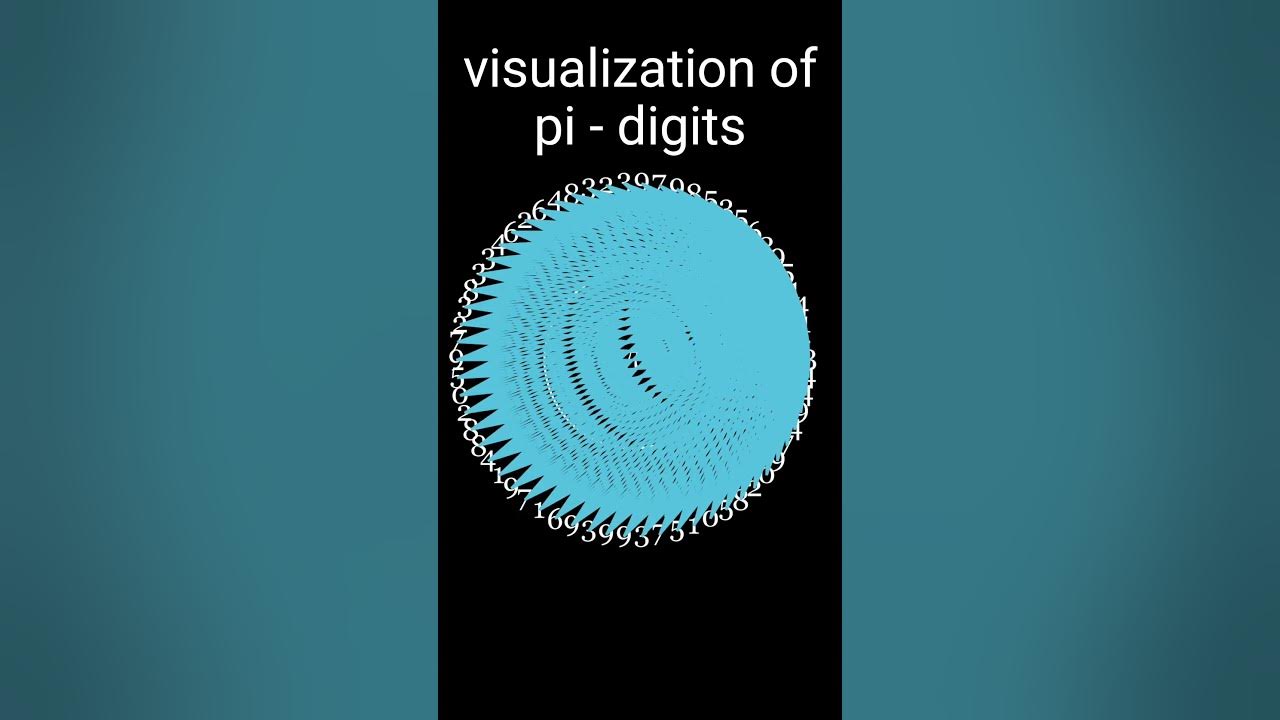 Visualization of Pi: Exploring the Infinite Digits #maths #mathematics# ...