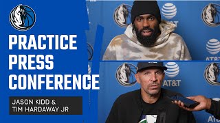 Jason Kidd \& Tim Hardaway Jr. Practice Press Conference