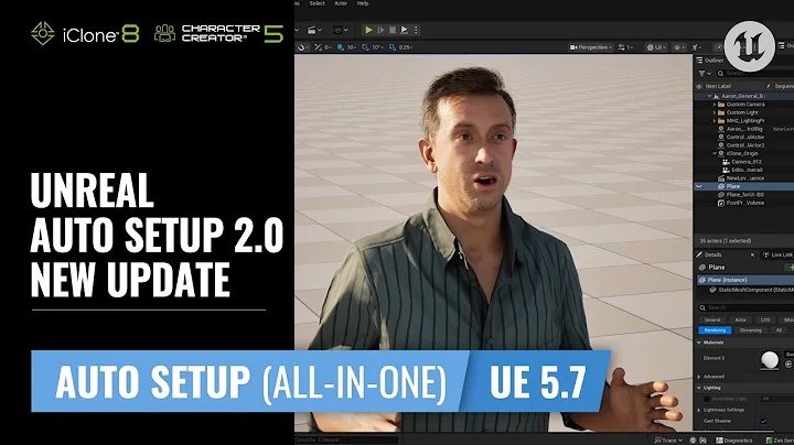 Unreal Auto Setup (All-in-One) for UE 5.7 New Update | CC & UE Workflow Tutorial