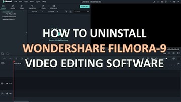 How to uninstall Wondershare Filmora 9 from windows 10?