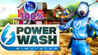 POWERWASH SIMULATOR - 100% Platinum Walkthrough No Commentary (PS5 PRO)