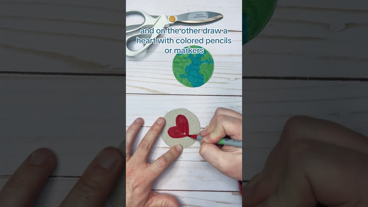 Easy Eco-Friendly Earth Day Optical Illusion Craft Activity For Kids. 🌍 