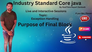 What is Final Block in Java| Java Tutorial | Java for beginners 2025 | Full Stack Java Training