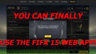 Fifa 15 Web App And Companion App Back Up And Running! screenshot 2