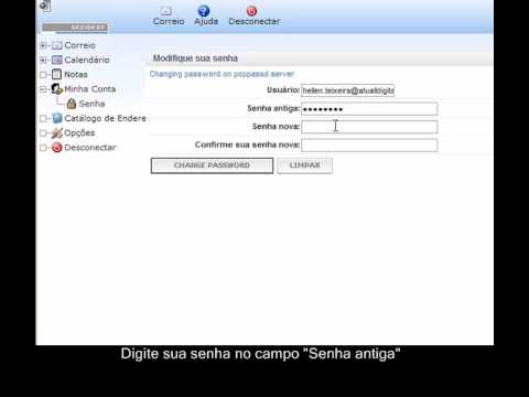 Trocar Senha Webmail Atuall Digital