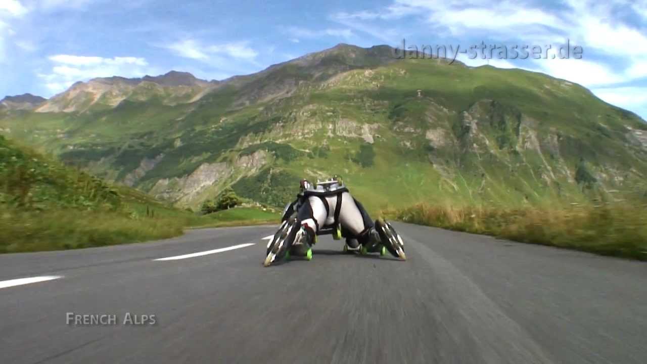 Downhill Extreme Rollerman Overtaking Motorcycle Youtube 