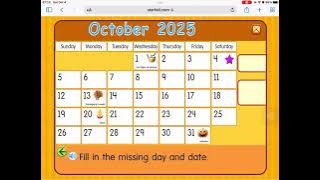 Starfall Daily Calendar - October 4, 2025
