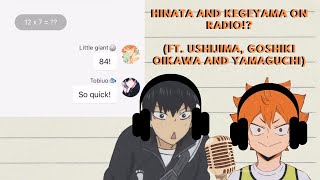 Kageyama and Hinata on radio!! || haikyuu x their VA || haikyuu texts