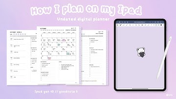 undated hyperlinks digital planner 🤍🌷 | how i plan on my Ipad gen 10, goodnote guide & set up