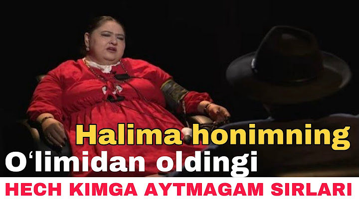 Halima honimning oʻlimidan oldingi hech kimga aytmagan sirlari !!! Joying jannatda boʻlsin singlim.