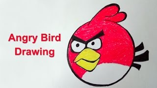 How to Draw Angry Bird | Easy Angry Bird Drawing Tutorial for Children screenshot 5