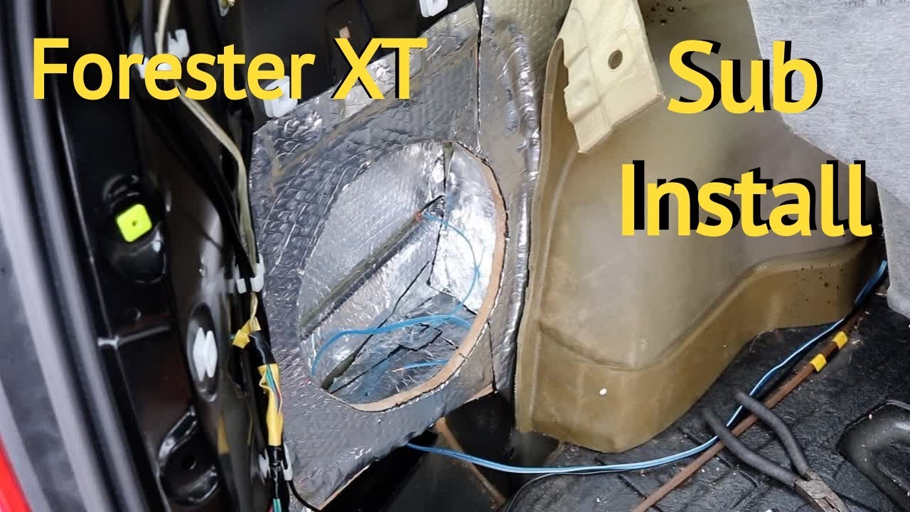 2005 Subaru Forester Sub install - YouTube