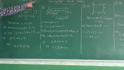 Class-6th, Ch-15(Perimeter And Area), Ex.15.1