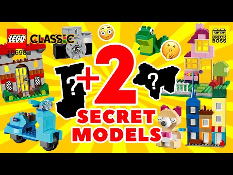 🔥LEGO Classic Large Creative Brick Box 10698 plus 2 SECRET MODELS / Unboxing and Building Ideas