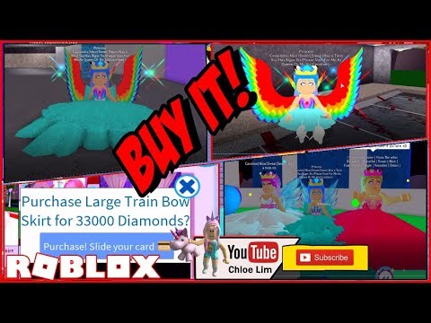 Roblox Gameplay Royale High Buying The Large Train Bow Skirt