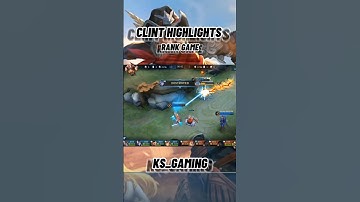 CLINT HIGHLIGHTS | MLBB #mobilelegends #clintgameplay #clint #mlbb #ks_gaming #viral #video #videos