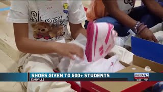 More Than 500 Elementary Students Given New Shoes in Danville