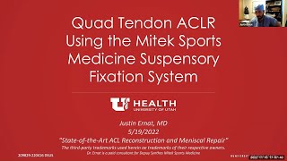 ACL Reconstruction Featuring Dr. Justin Ernat