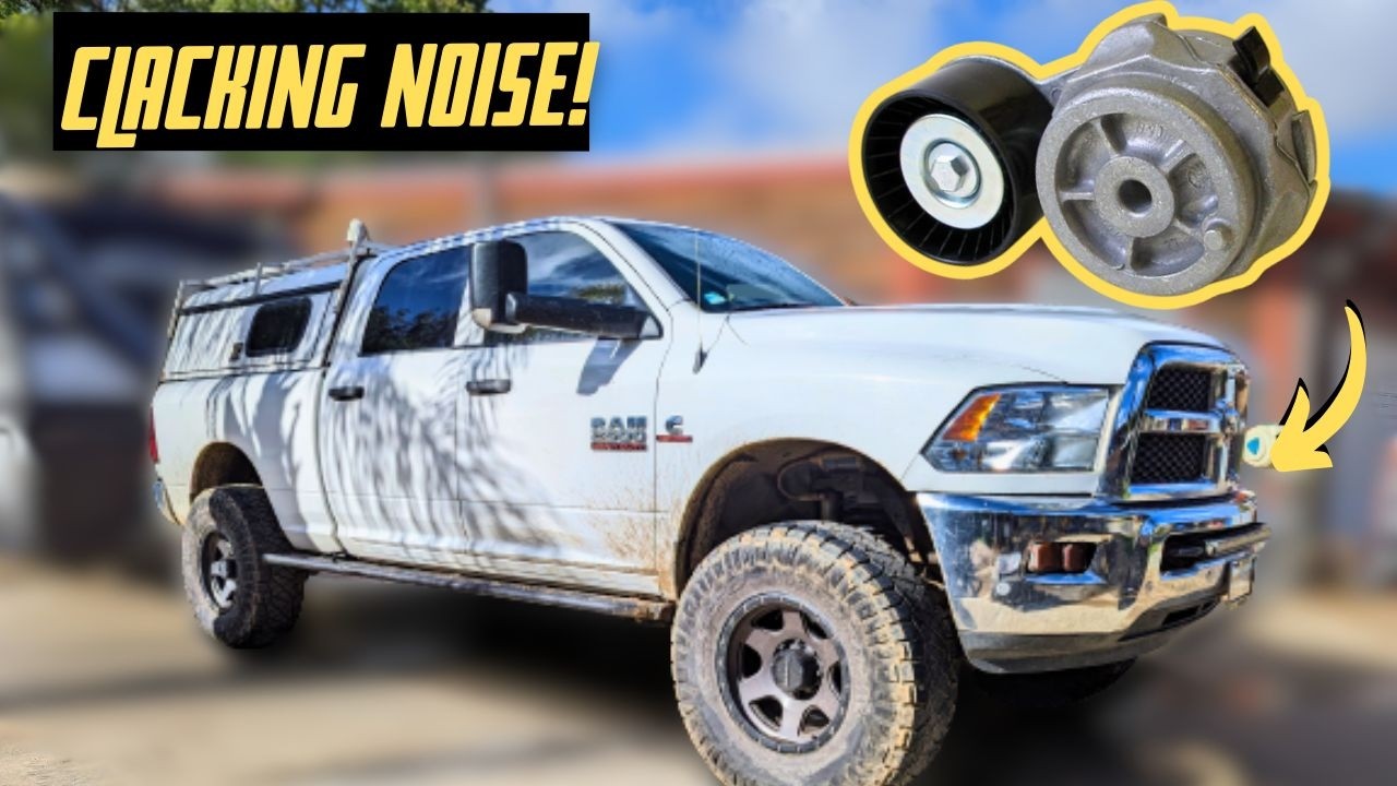 Щелчки/треск натяжного и направляющего шкивов двигателя Cummins 6.7 (сделай сам)