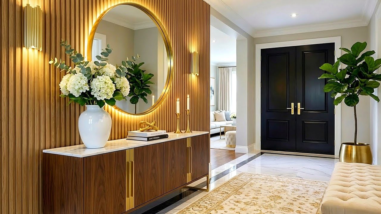 Elegant Luxury Entryway Ideas 2026 Console Table Styling | Foyer Design & Interior Design Trends