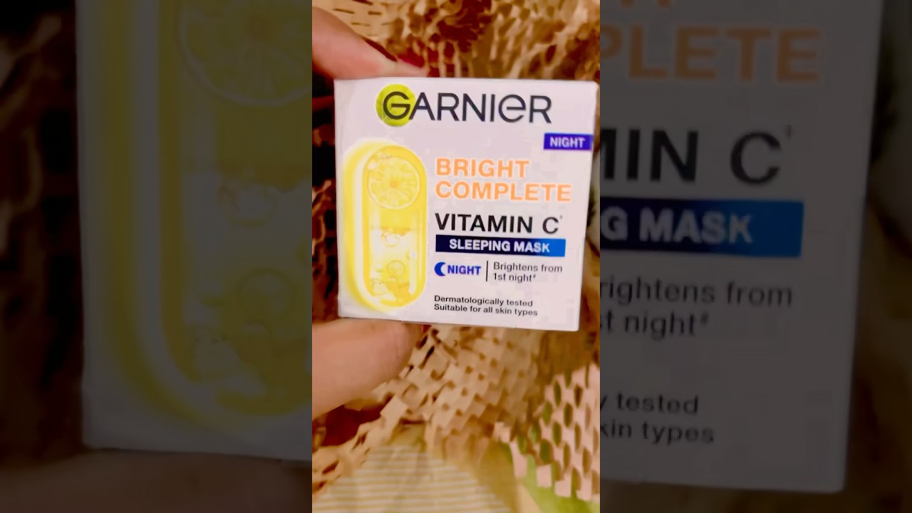 🎀🛍️Nykaa Tea tree neem gel cream and Garnier vitmin C sleeping mask so good for summers 