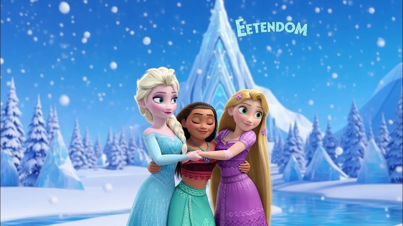 Frost Glow Garden Waltz | Elsa, Moana & Rapunzel | Magical Princess Dance Song