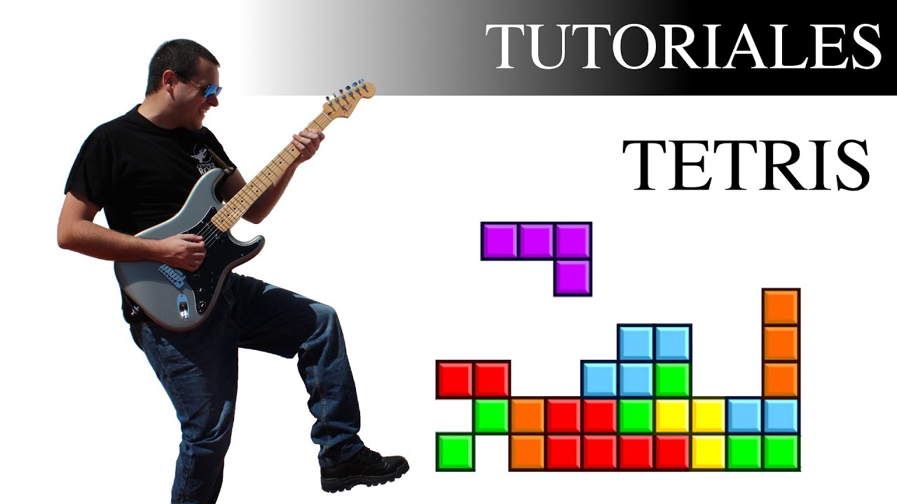 Cómo tocar el Tetris en la guitarra Tutorial fácil - YouTube