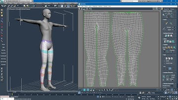 Makehuman To SLUV Map - Extended - reshape the UVW map using 3ds Max for Second Life and Opensim