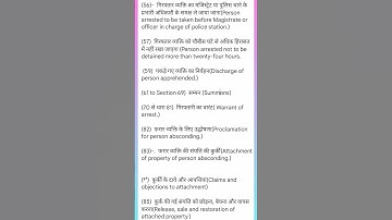 Crpc ke kuchh Important section|youtube crpc ke kuchh important section, Jo is prakar hai #education