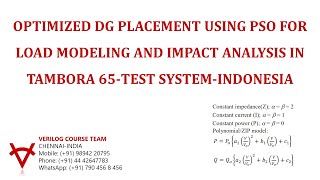 OPTIMIZED DG PLACEMENT USING PSO FOR LOAD MODELING AND IMPACT ANALYSIS IN TAMBORA SYSTEM INDONESIA