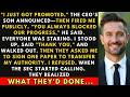 CEO's Son Fired Me Publicly — I Thanked Him and Refused to Clean Up His Mess  ｜ Corporate Reveng