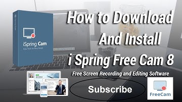 How to Download, Install and Use I-Spring Free Cam 8.7 | Record screen for  free Win-10|No watermark