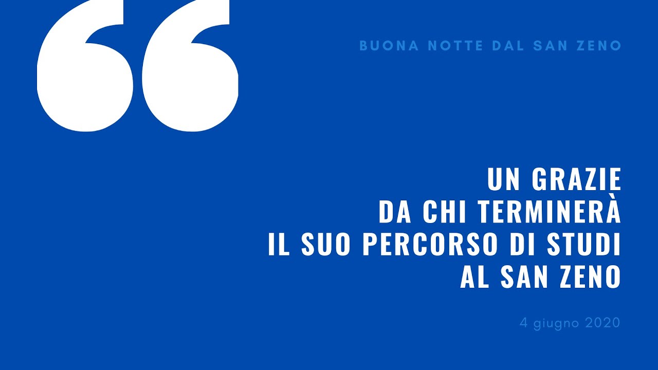 Grazie Salesiani Buona Notte dal San Zeno YouTube