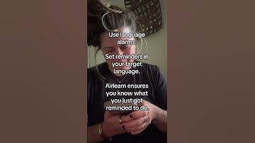 Even your alarms can teach you ⏰🗣 #Airlearn #LanguageGoals #LearnLanguages #Polyglot #FluentLife