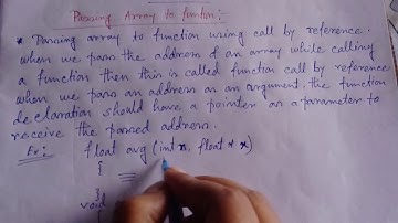 C Language #Array C #passing Array to function in c programming language #13