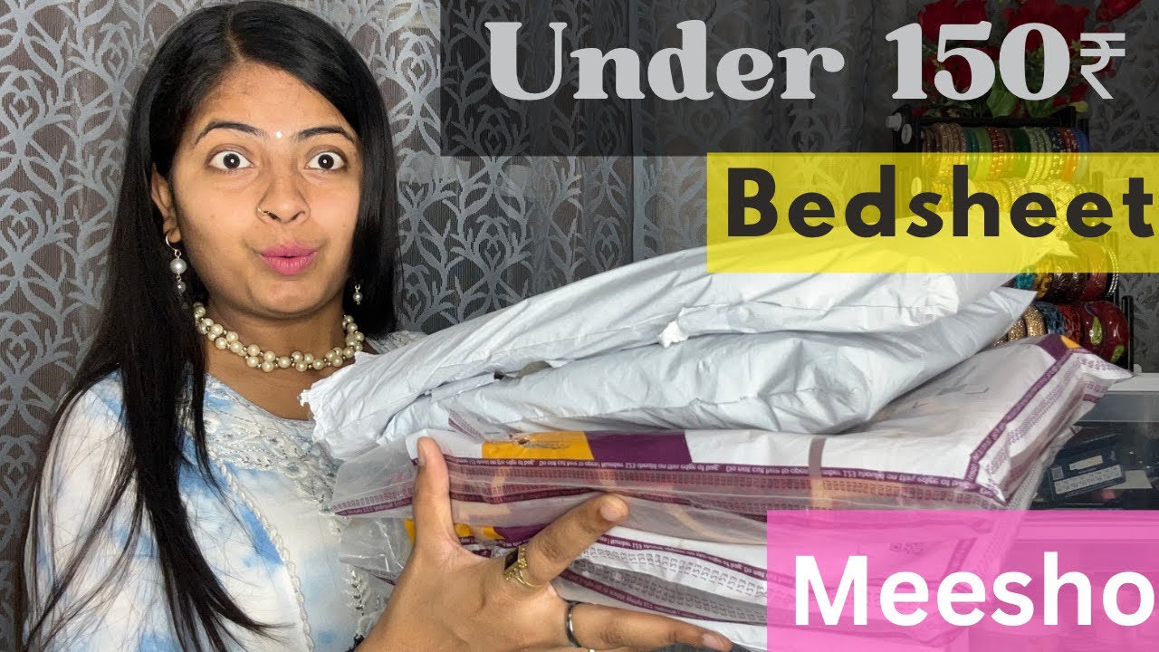 Summer Bedsheet Under 150₹ Latest Design Meesho Finds meeshohaul 