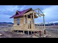 Construire une maison en bois  toiture fentres porche  partie 3