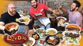 Eating DOG FOOD at Lazy Dog w Josh Elkin Going In