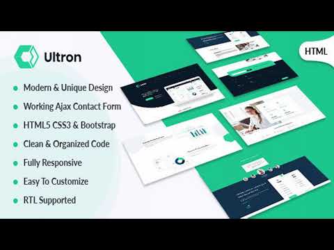 Ultron - Responsive Software Landing Page Template | Themeforest Website Templates and Themes