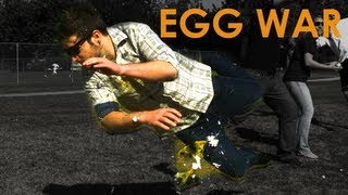 Egg WAR in Slow Motion